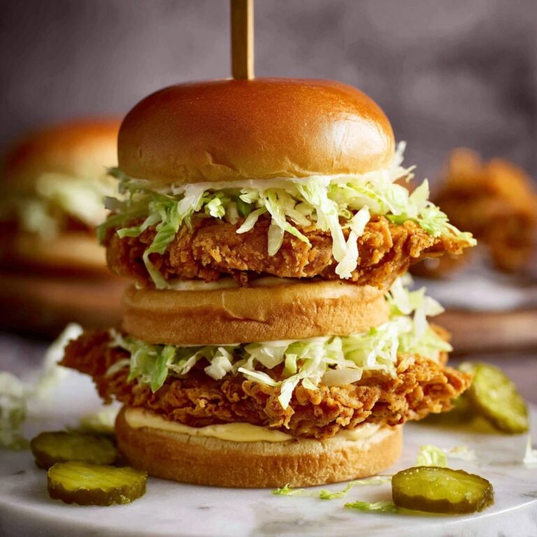 Ultra Crunchy Fried Chicken Burger Recipe