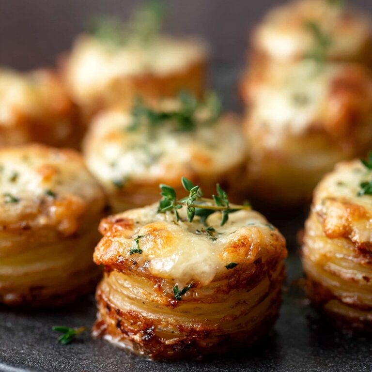 Cheesy Potato Gratin Stacks (Muffin Tin) Recipe