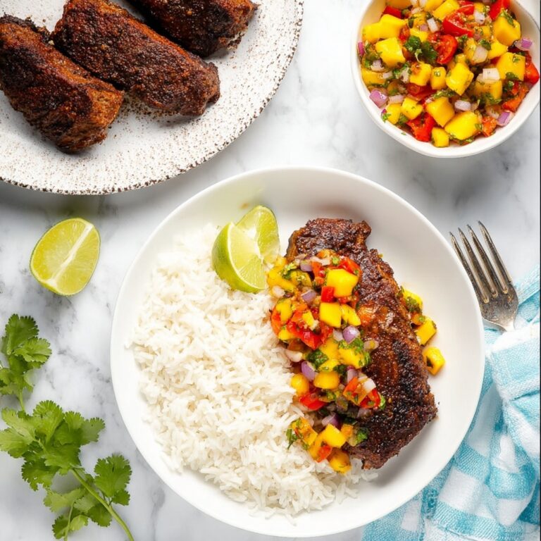 Air Fryer Jerk Chicken with Mango Salsa Recipe