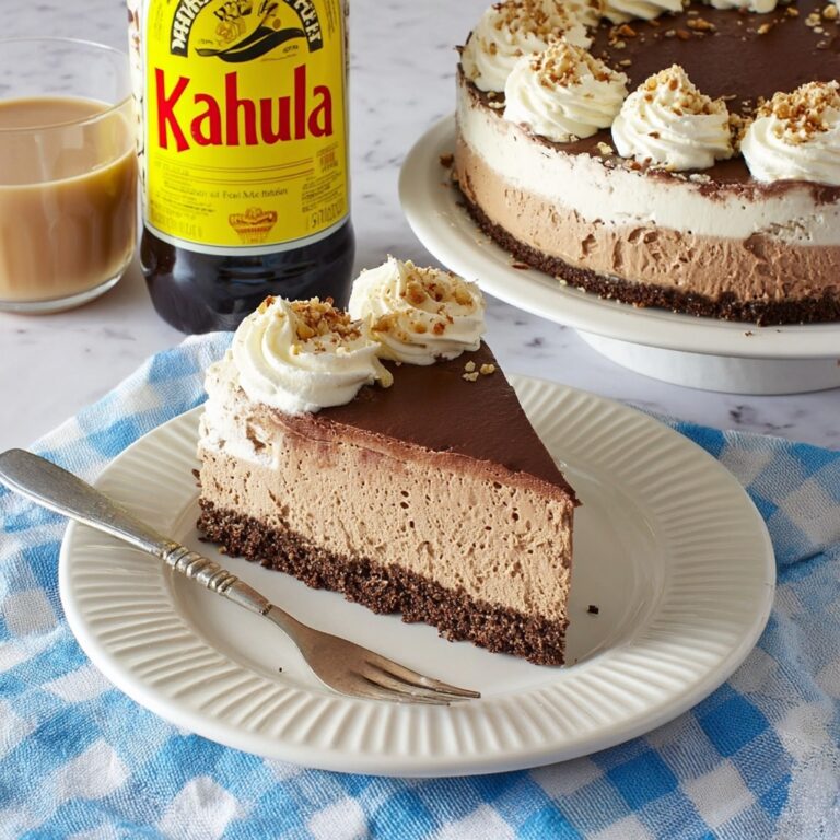 Kahlua Cheesecake (No-Bake) Recipe