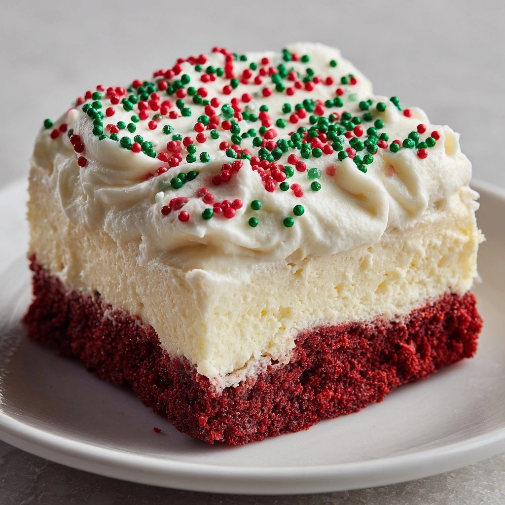 Christmas Red Velvet Poke Cake Recipe - Recipe Image
