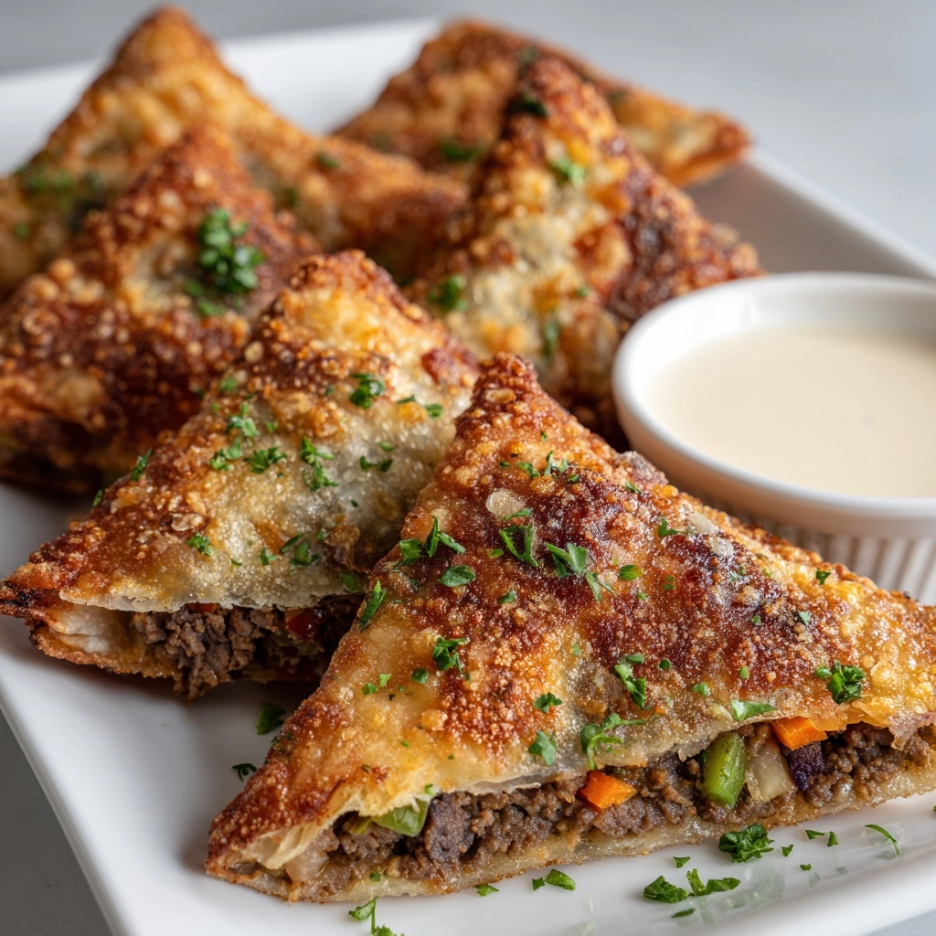 Philly Cheesesteak Egg Rolls Recipe - Recipe Image