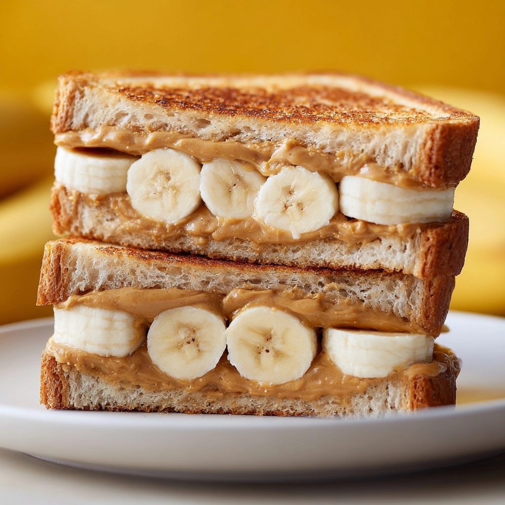 Irresistible Grilled Peanut Butter Banana Sandwich: A Comfort Classic with a Twist Recipe - Recipe Image