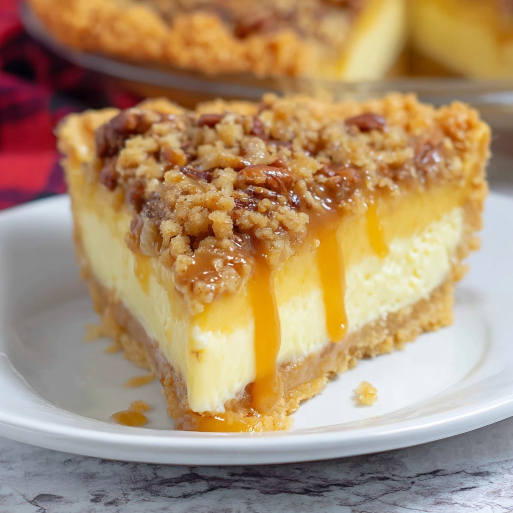 Buttermilk Pecan Pie with Caramel Drizzle Recipe - Recipe Image