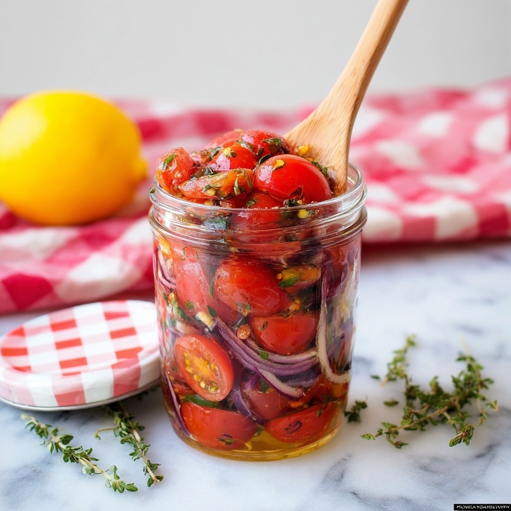 Easy Marinated Tomatoes Recipe - Recipe Image