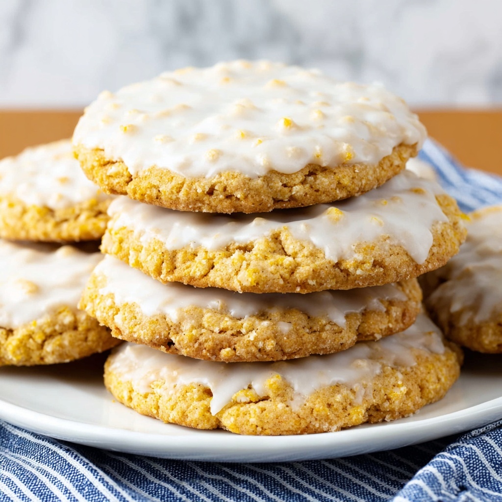 Iced Oatmeal Cookies Recipe - Recipe Image