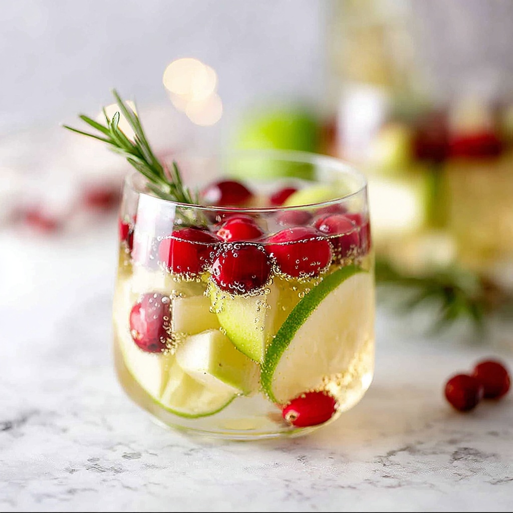 White Christmas Sangria Recipe - Recipe Image