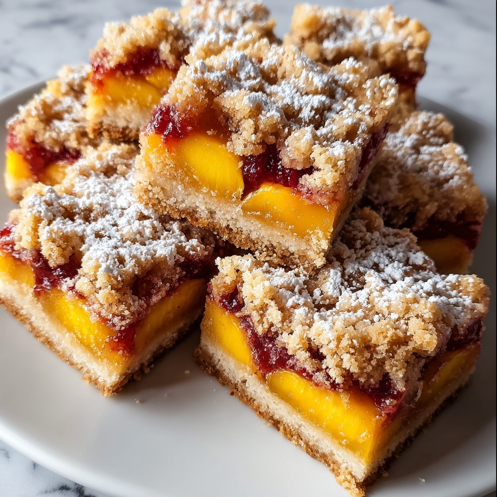 Summer Peach Bars Recipe - Recipe Image