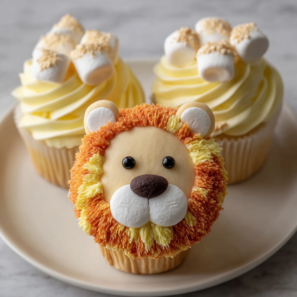 Lion Cupcake Dessert Recipe - Recipe Image