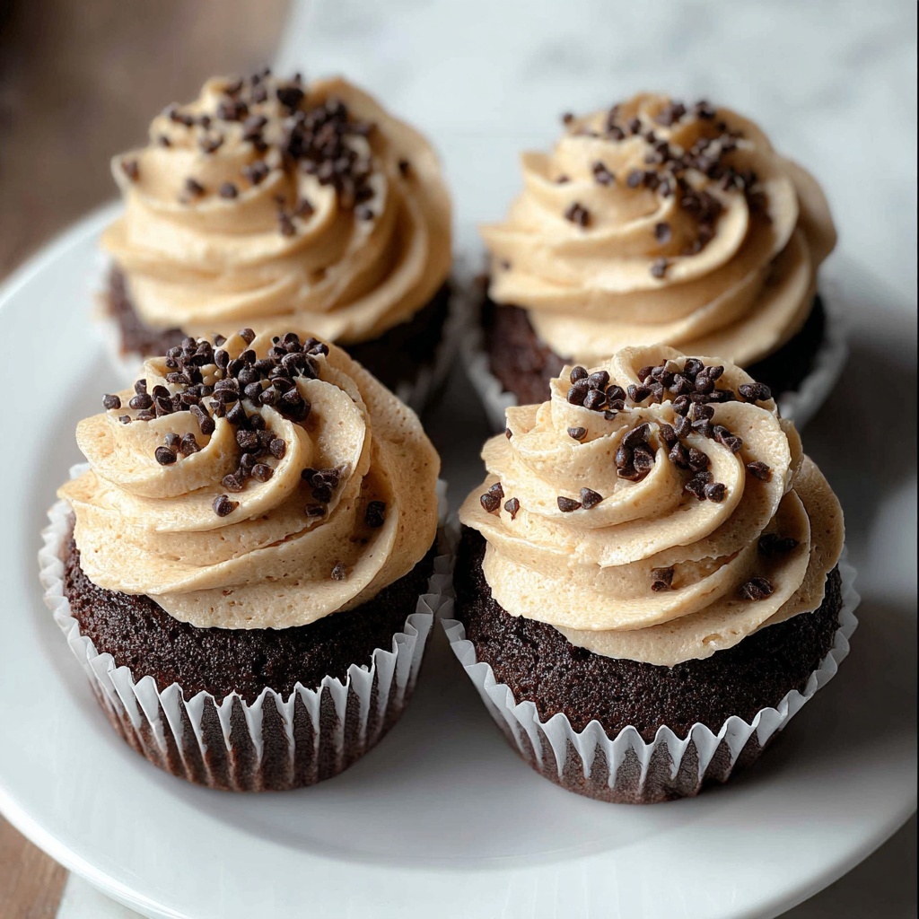 Chocolate Coffee Cream Cupcakes Recipe - Recipe Image