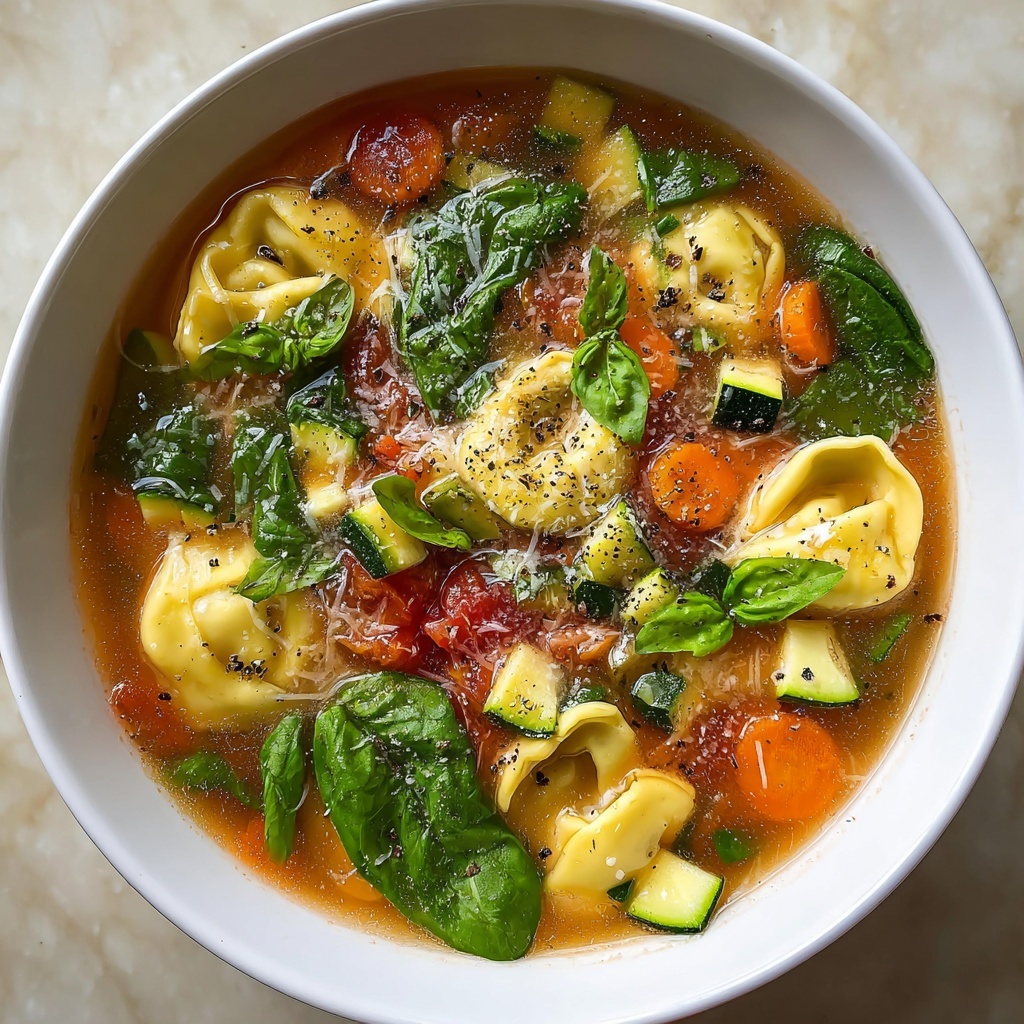 Hearty Vegetarian Tortellini Soup Recipe - Recipe Image