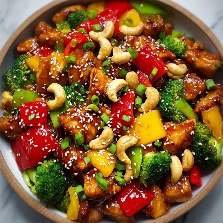 Sheet Pan Cashew Chicken Recipe