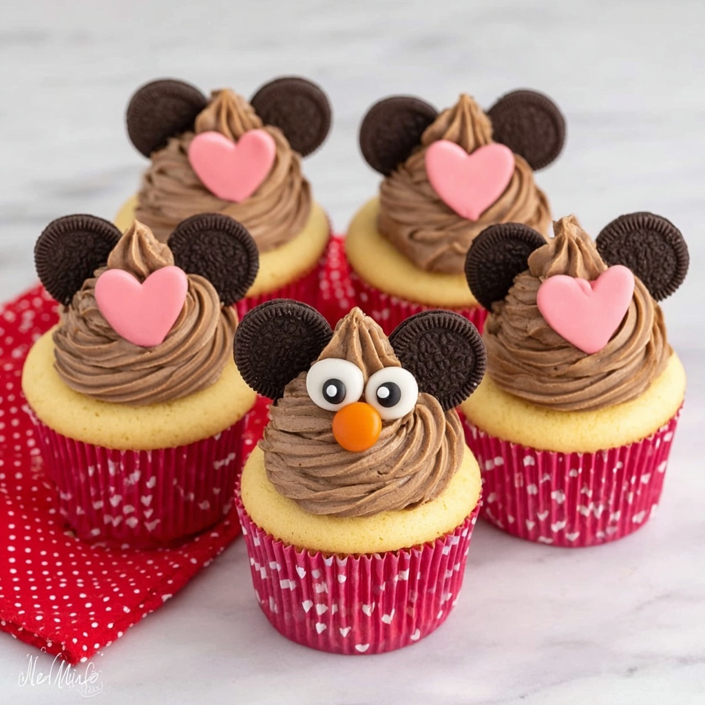 Valentine Bear Cupcakes Recipe - Recipe Image