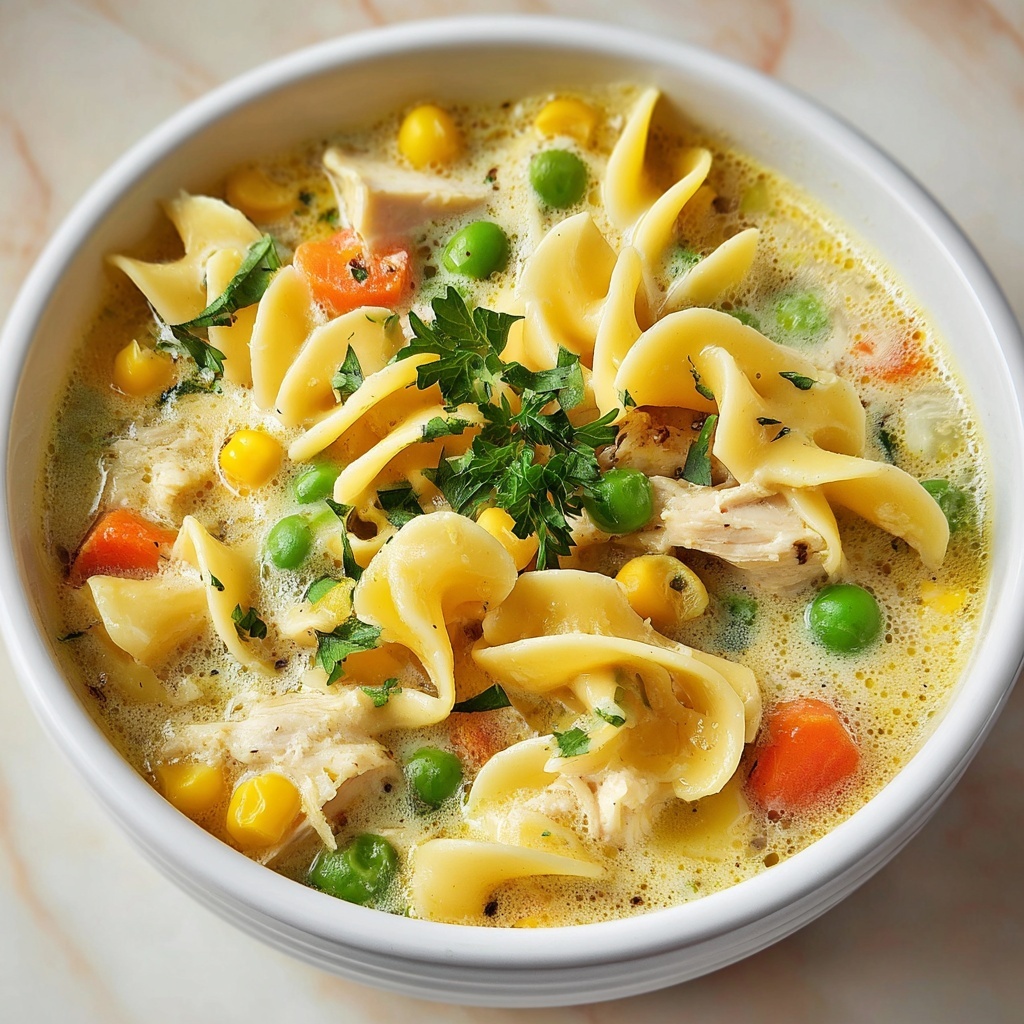 Creamy Chicken Pot Pie Soup Recipe - Recipe Image