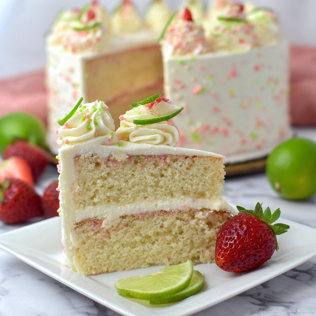 Strawberry Margarita Cake Recipe - Recipe Image