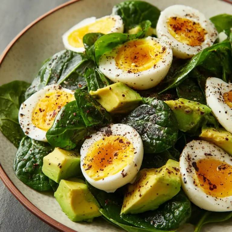 Avocado and Spinach Egg Salad Recipe