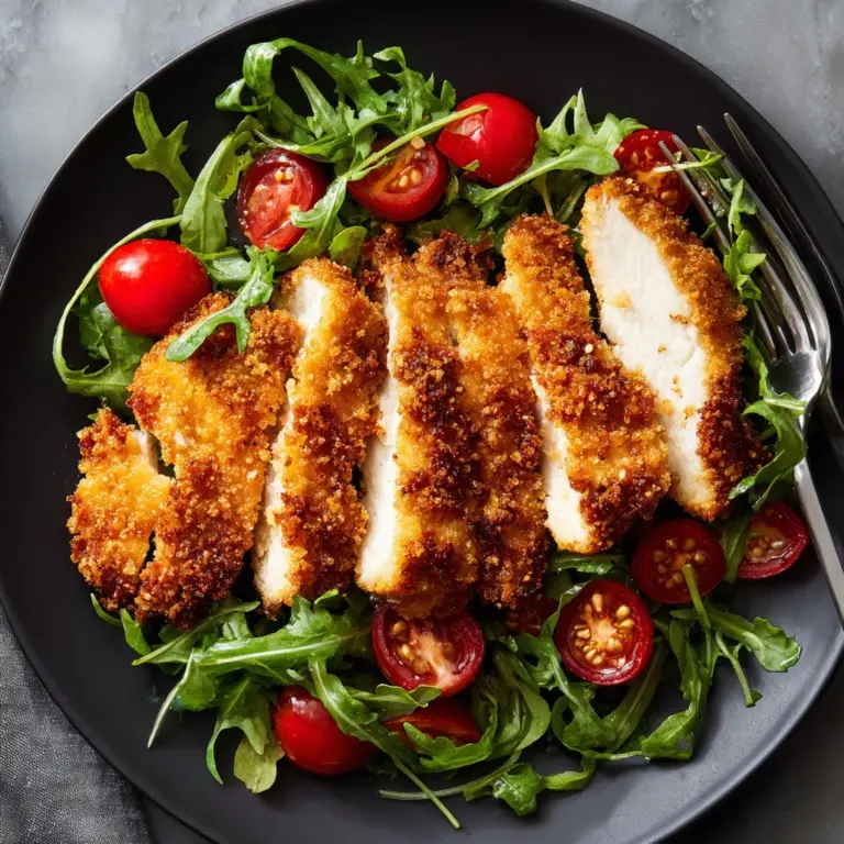 Chicken Milanese with Arugula Salad Recipe