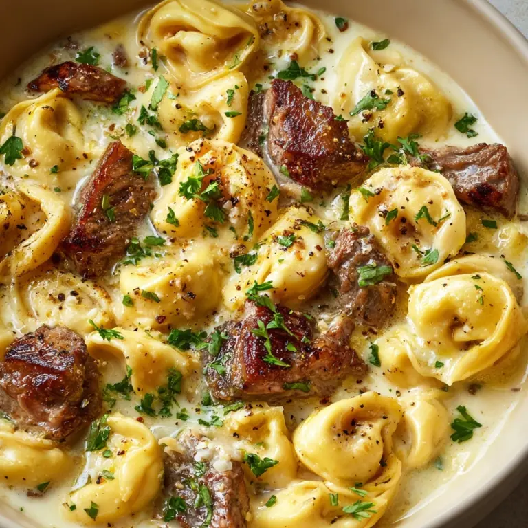 Beef Tortellini Alfredo Recipe