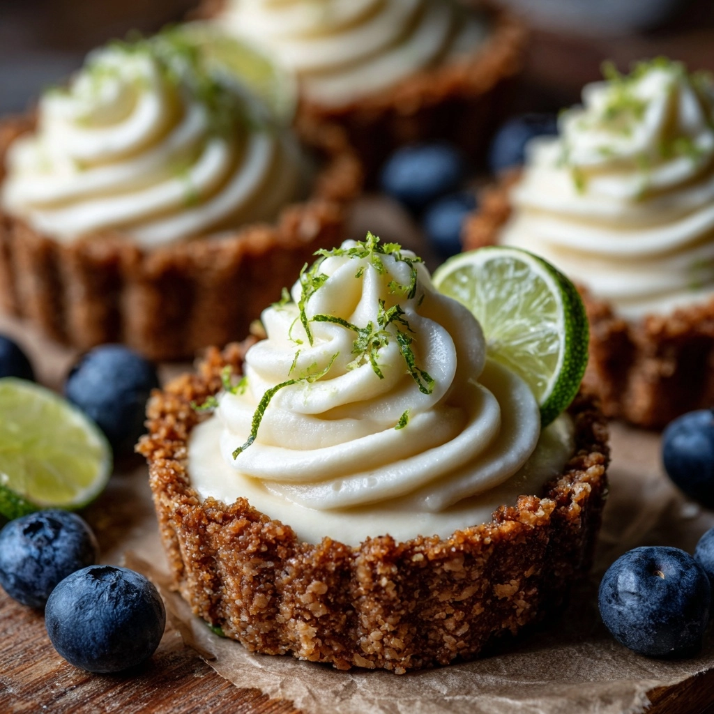 Zesty Key Lime Cheesecake Cookie Cups Recipe - Recipe Image