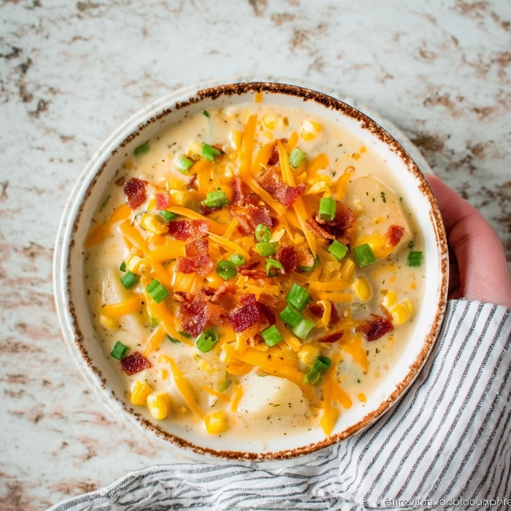 Slow Cooker Turkey Corn Chowder Recipe - Recipe Image