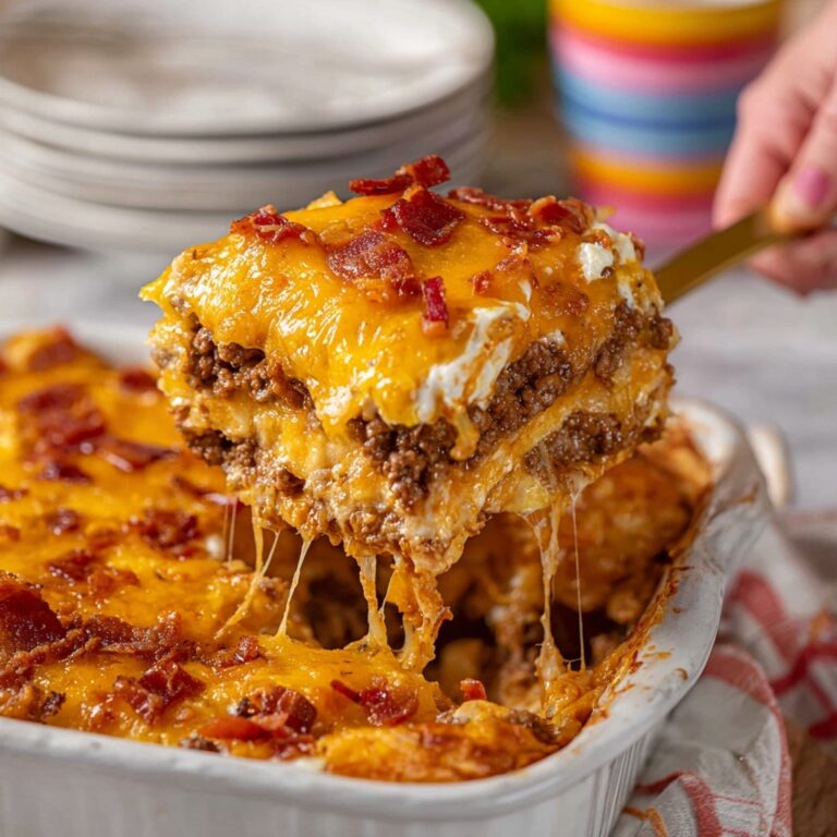 Cheeseburger Tater Tot Casserole Recipe