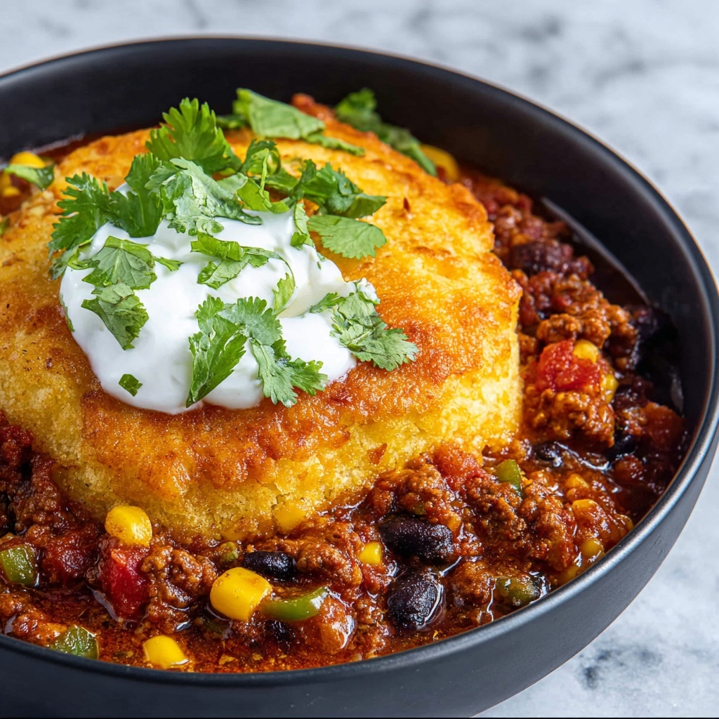 Chili Cornbread Casserole Recipe - Recipe Image