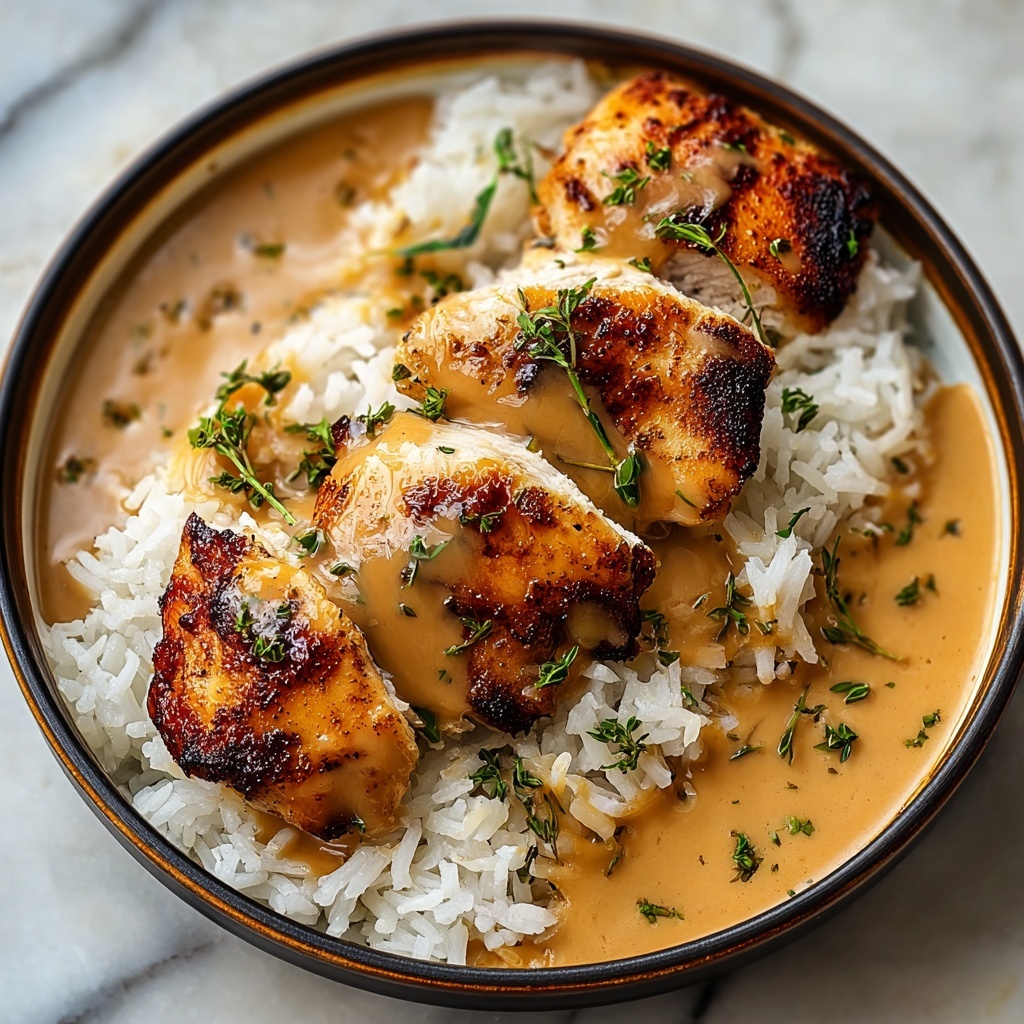Savory Smothered Chicken and Rice: Cozy Comfort in Every Bite Recipe - Recipe Image