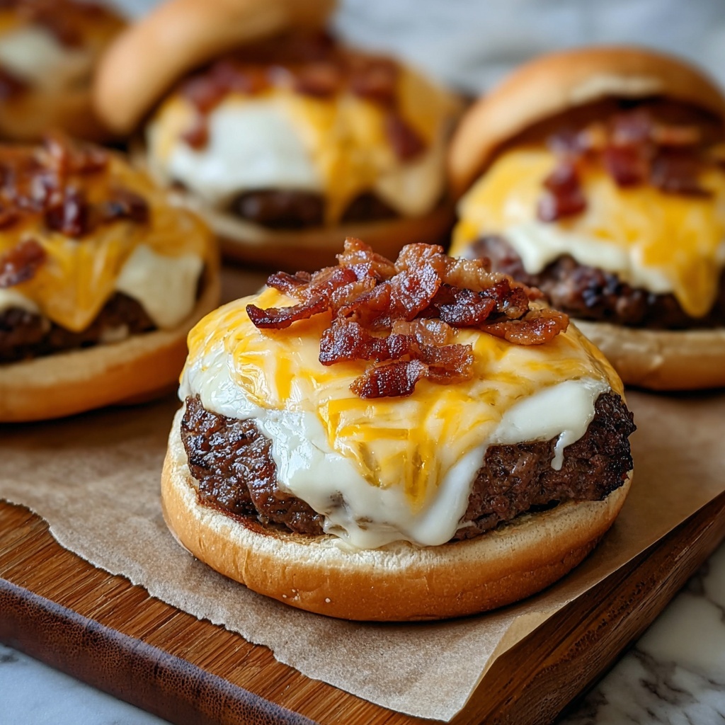 Beef Bacon Cheeseburger Bombs Recipe - Recipe Image