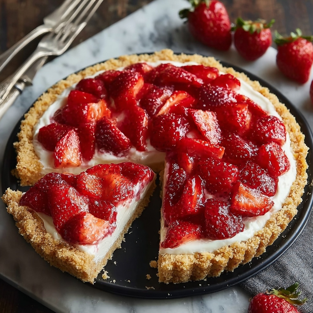 Strawberry Cheesecake Dump Cake 🍓 Recipe - Recipe Image