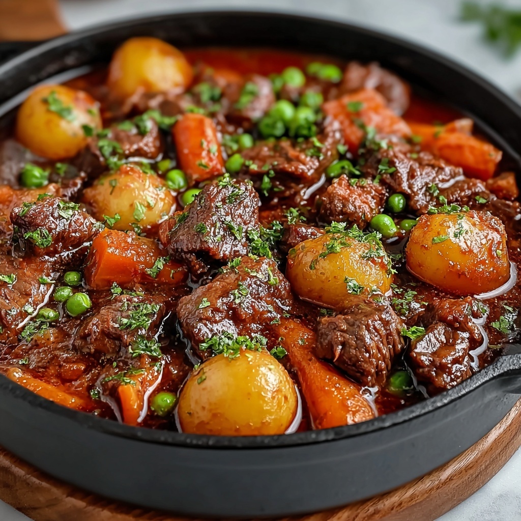 Irresistibly Cozy Tuscan Beef Casserole Recipe - Recipe Image
