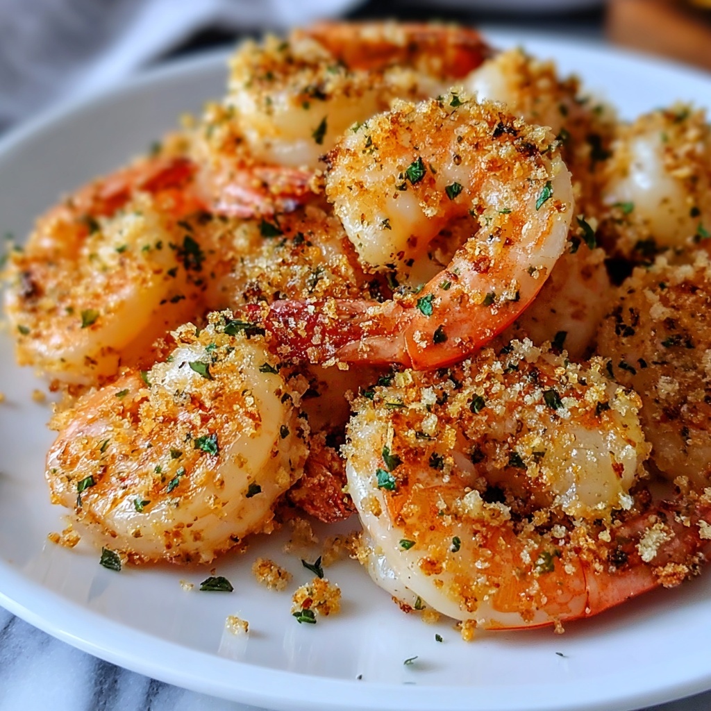 Effortless Air Fryer Garlic Parmesan Shrimp with Gourmet Flavor Recipe - Recipe Image