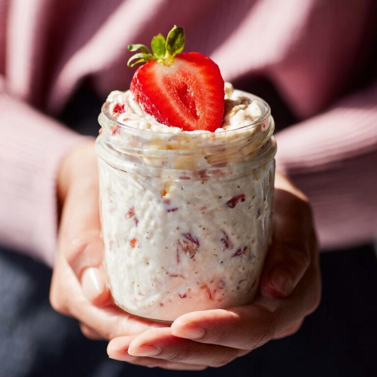 Creamy Overnight Oats with Yogurt, Chia Seeds, and Fresh Fruit Recipe
