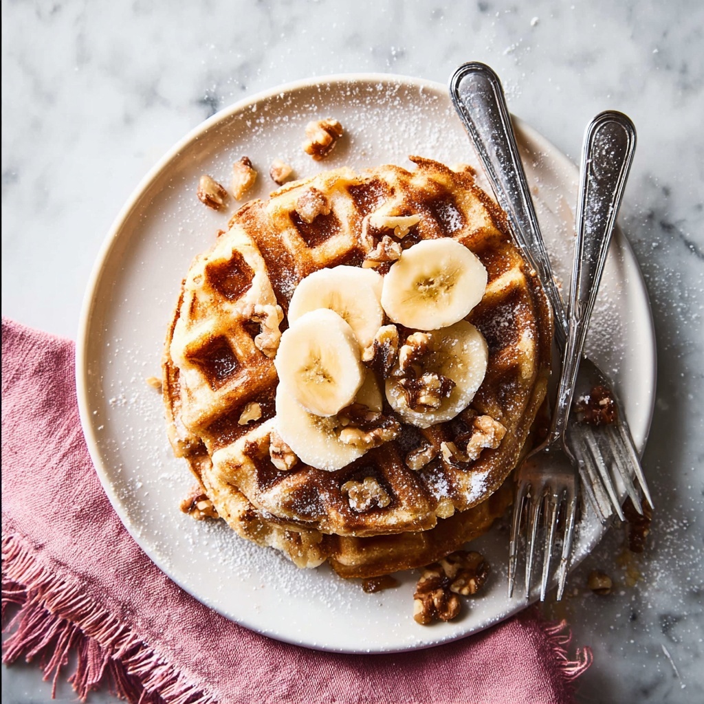 Banana Nut Waffles Recipe - Recipe Image