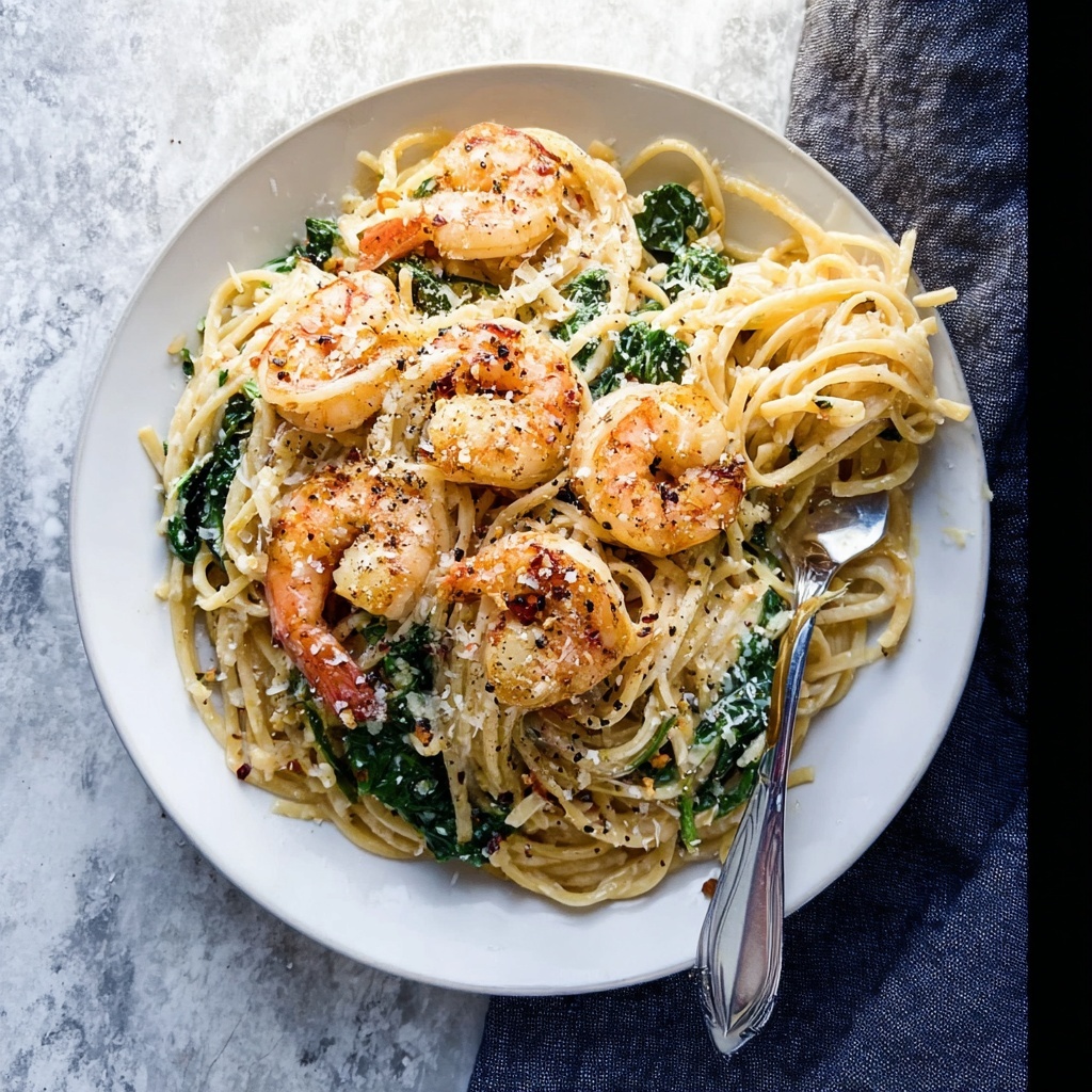 Garlic Butter Shrimp Pasta Recipe - Recipe Image
