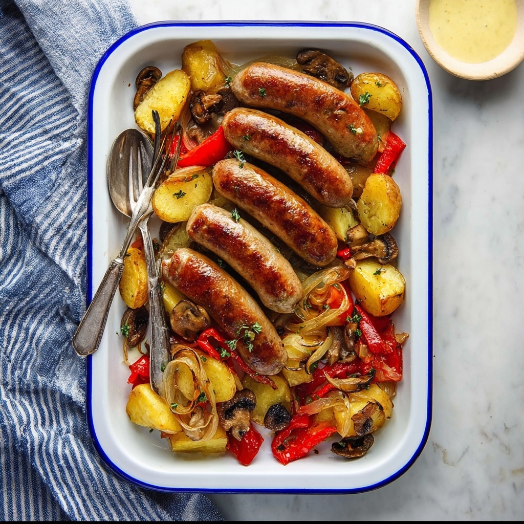 Brats and Peppers Sheet Pan Dinner Recipe - Recipe Image