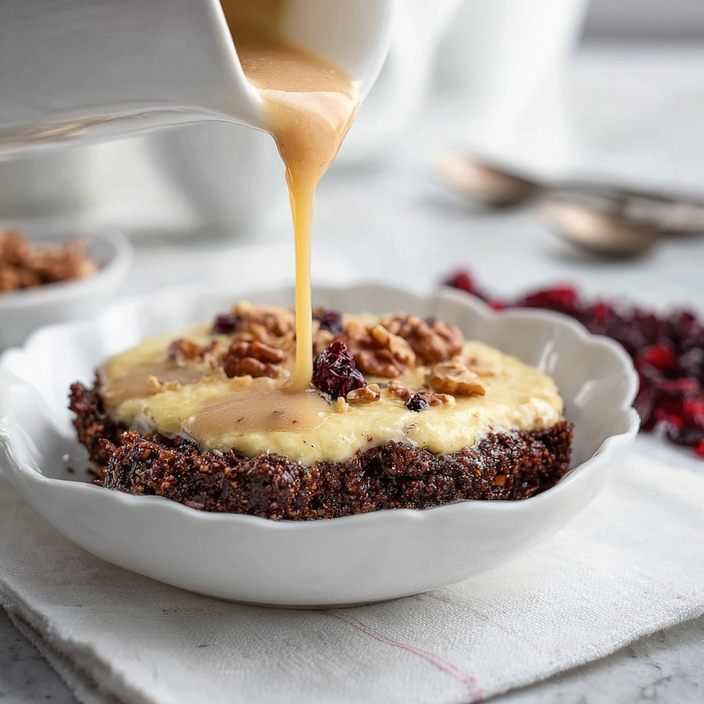 Cranberry Walnut Slow Cooker Bread Pudding Recipe - Recipe Image