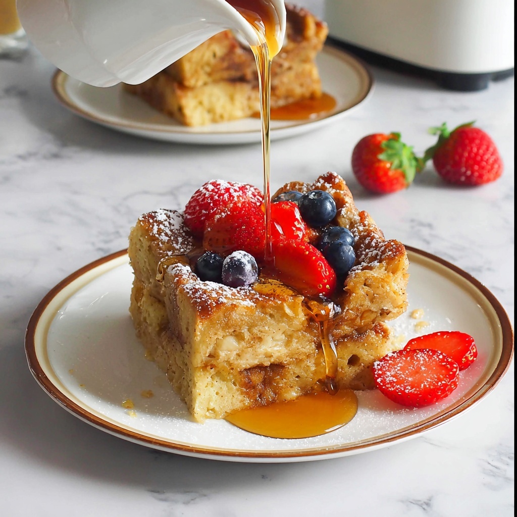 Less Egg Brioche French Toast Casserole Recipe - Recipe Image