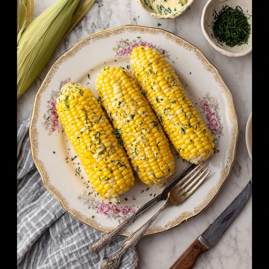 Crock Pot Corn on the Cob with Parsley Butter Recipe - Recipe Image