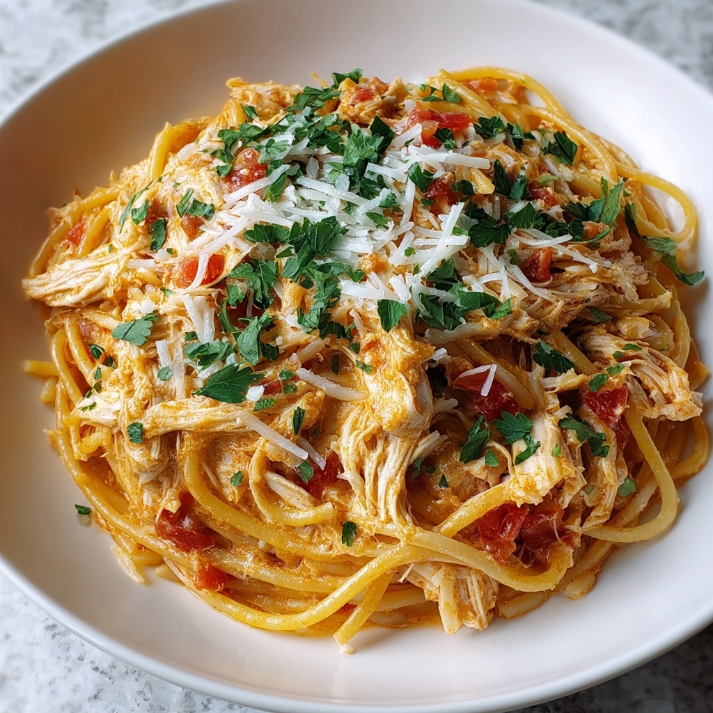 CrockPot Chicken Spaghetti Recipe - Recipe Image