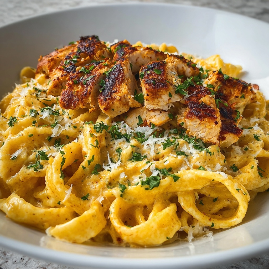 Cowboy Butter Chicken Linguine Recipe - Recipe Image