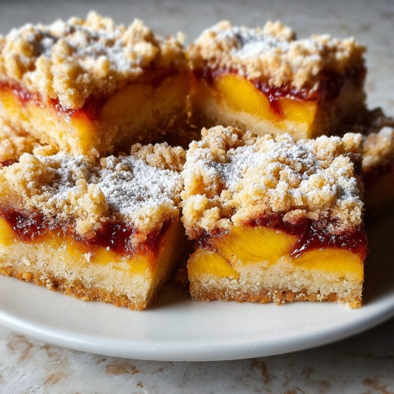 Summer Peach Bars Recipe