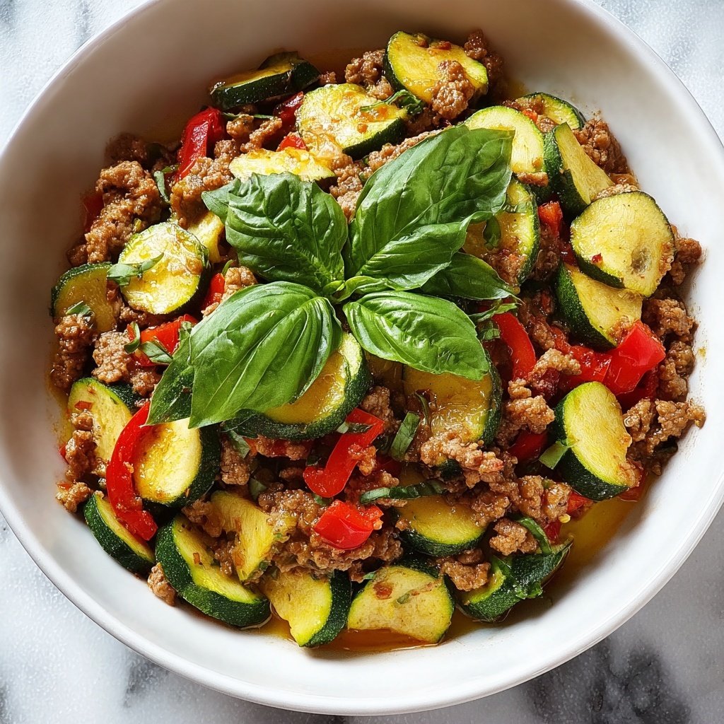 Ground Turkey and Zucchini Skillet Recipe - Recipe Image
