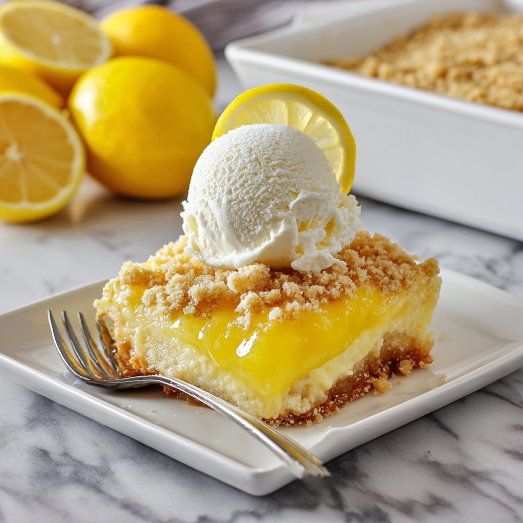Lemon Dump Cake Recipe - Recipe Image