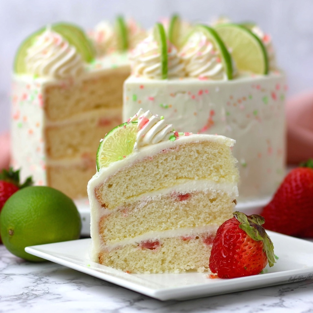Strawberry Margarita Cake Recipe - Recipe Image