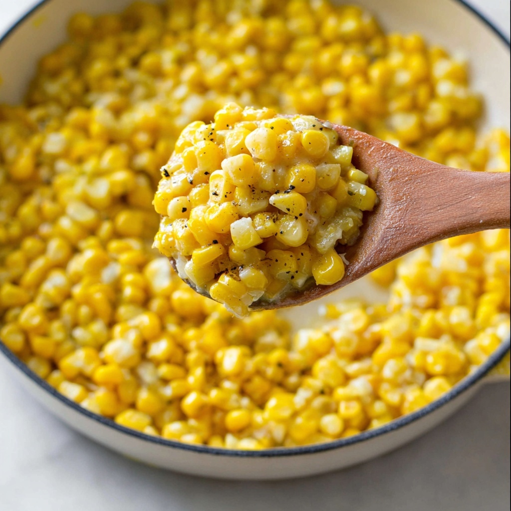 Sweet and Savory Skillet Corn with Honey and Cream Cheese Recipe - Recipe Image