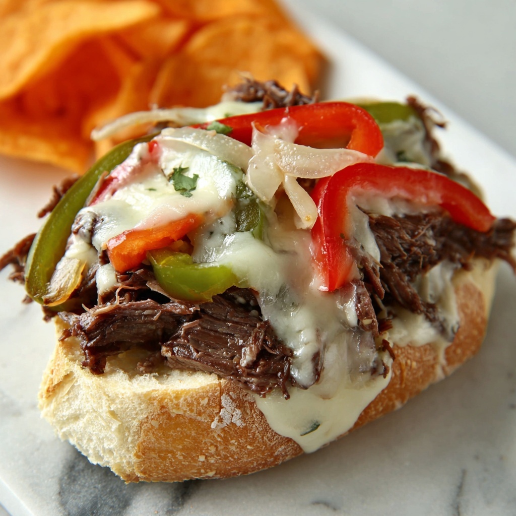 Slow Cooker Drip Beef Sandwiches Recipe - Recipe Image