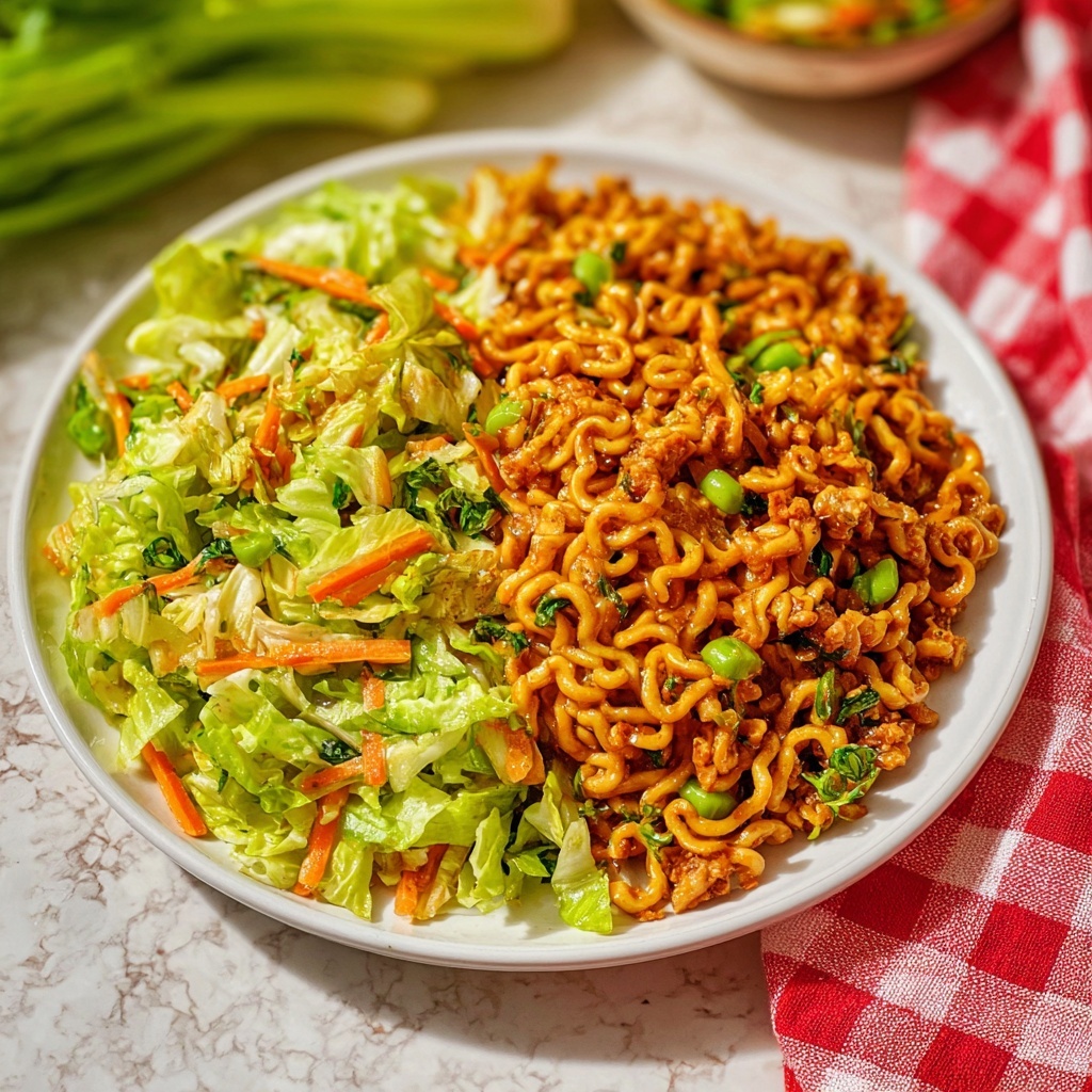 Toasted Ramen Noodle Salad with Napa Cabbage, Carrots, and Sesame-Ginger Dressing Recipe - Recipe Image