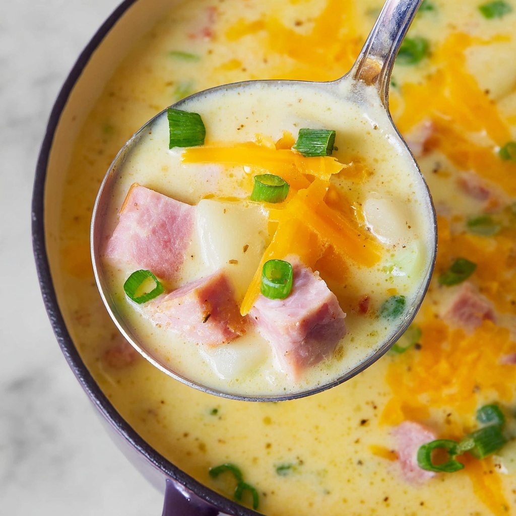 Creamy Ham and Potato Soup Recipe - Recipe Image