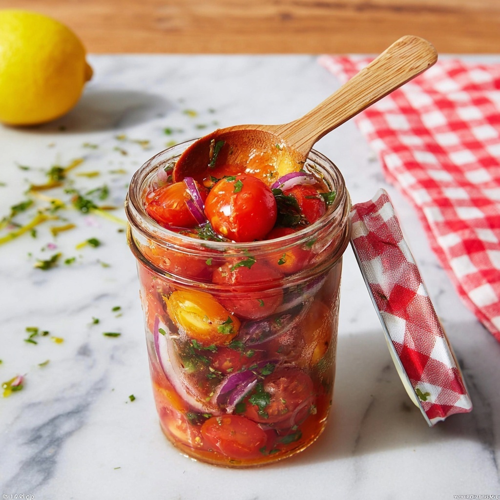 Easy Marinated Tomatoes Recipe - Recipe Image