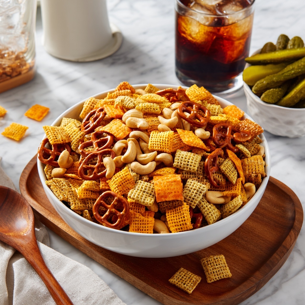 Dill Pickle Chex Mix Recipe - Recipe Image